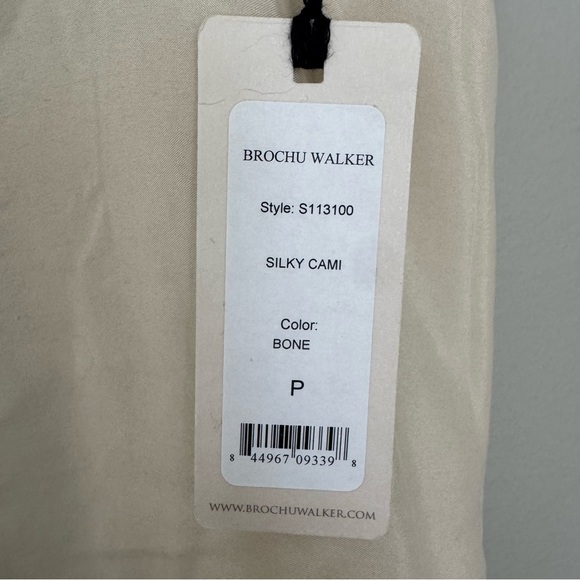 NWT Brochu Walker Silk Camisole Bone Sz P - Picture 7 of 10